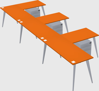 Modern l-shaped office desk