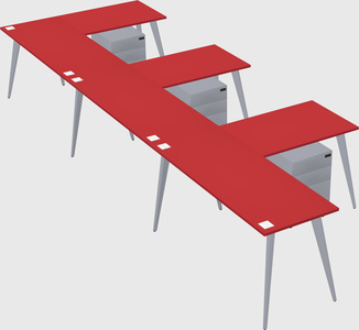 Modern l-shaped office desk
