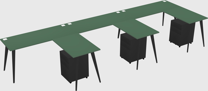 Modern L-shaped Office Desk