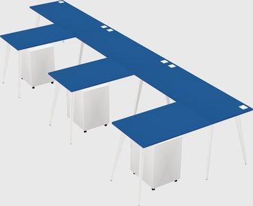 Modern l-shaped office desk