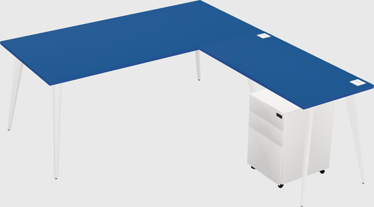 Modern L-shaped Office Desk