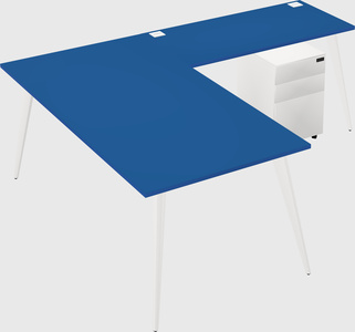 Modern l-shaped office desk