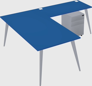 Modern l-shaped office desk