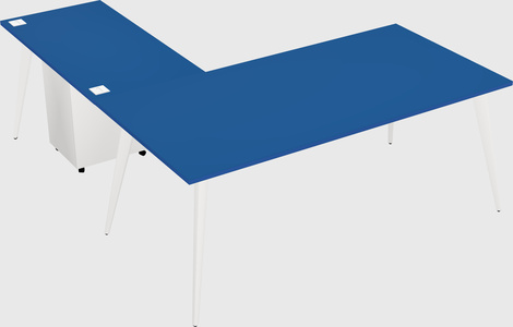 Modern l-shaped office desk
