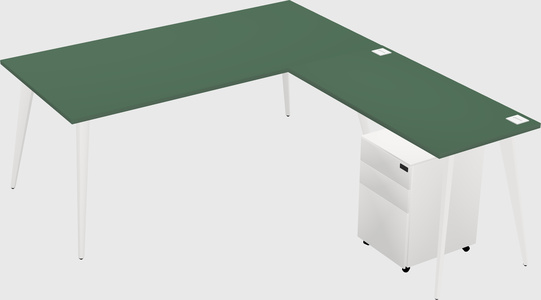 Modern L-shaped Office Desk