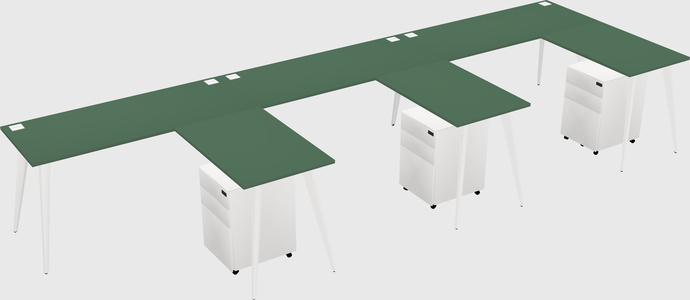 Modern L-shaped Office Desk