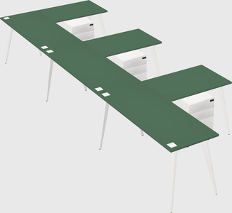 Modern l-shaped office desk