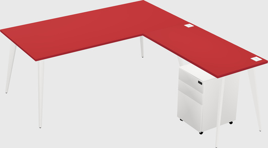 Modern L-shaped Office Desk