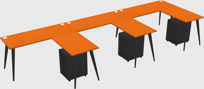 Modern L-shaped Office Desk