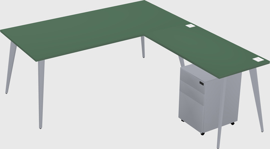 Modern L-shaped Office Desk