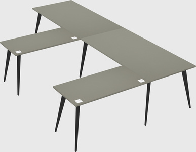 Modern l-shaped office desk