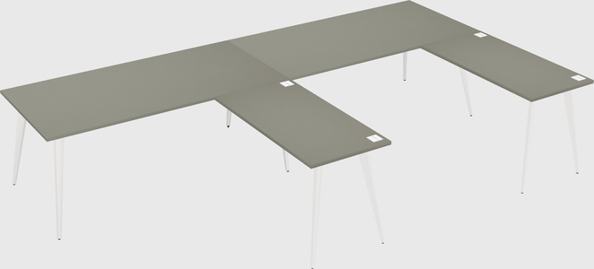 Modern l-shaped office desk