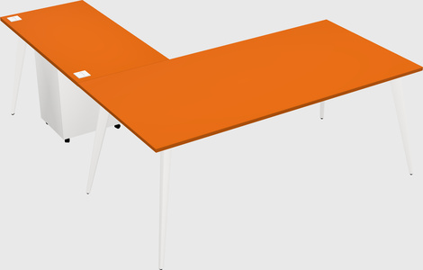 Modern l-shaped office desk