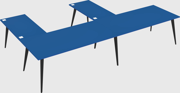 Modern l-shaped office desk