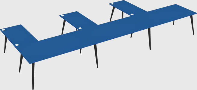 Modern l-shaped office desk