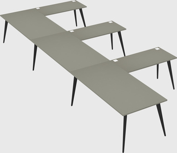 Modern l-shaped office desk