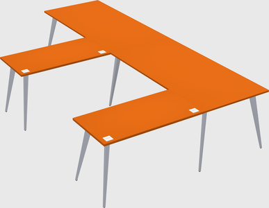 Modern l-shaped office desk