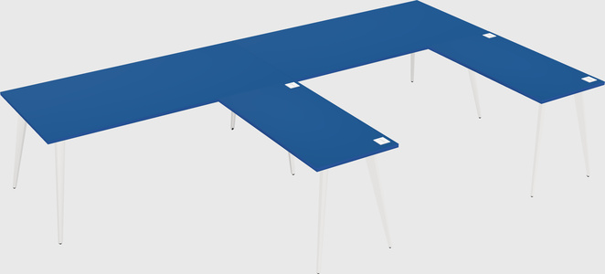 Modern l-shaped office desk