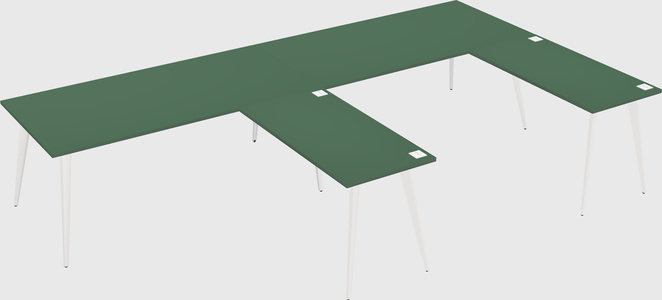 Modern l-shaped office desk