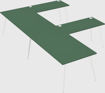 Modern l-shaped office desk
