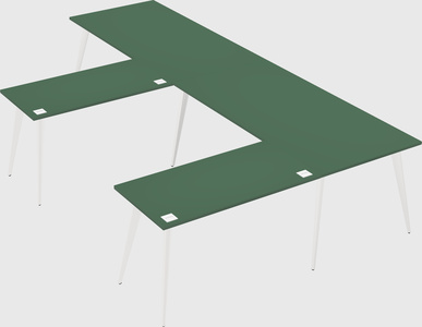 Modern l-shaped office desk