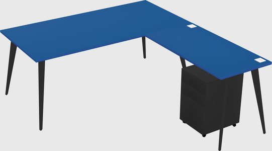 Modern L-shaped Office Desk