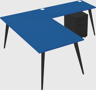 Modern l-shaped office desk