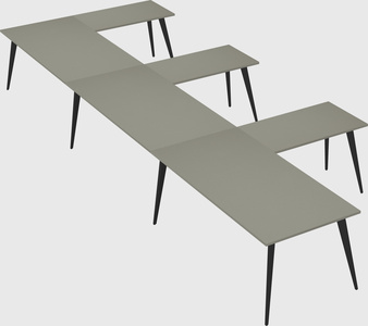Modern l-shaped office desk