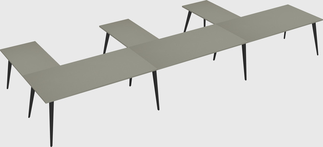 Modern l-shaped office desk