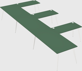 Modern l-shaped office desk