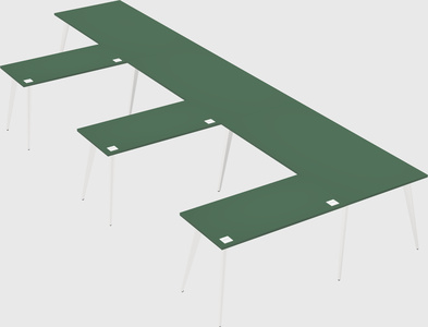 Modern l-shaped office desk
