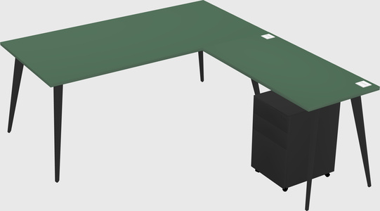 Modern L-shaped Office Desk
