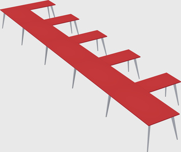 Modern l-shaped office desk