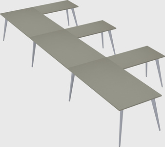 Modern l-shaped office desk