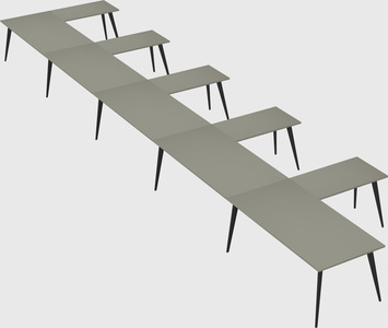 Modern l-shaped office desk