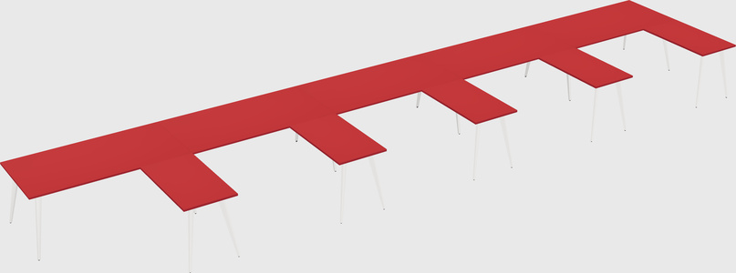 Modern l-shaped office desk