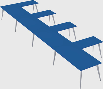 Modern l-shaped office desk