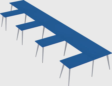 Modern l-shaped office desk