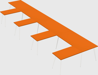 Modern l-shaped office desk