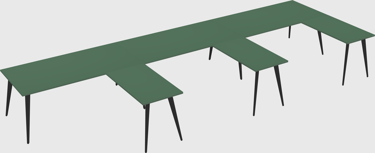 Modern l-shaped office desk
