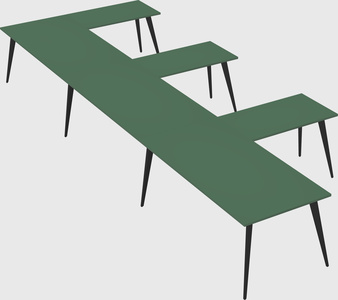 Modern l-shaped office desk