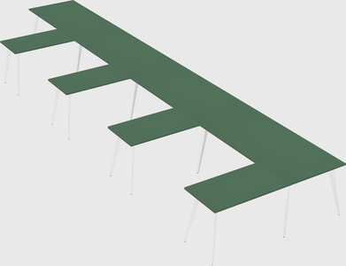 Modern l-shaped office desk