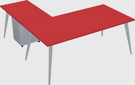 Modern l-shaped office desk