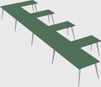 Modern l-shaped office desk