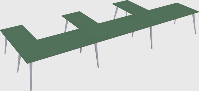 Modern l-shaped office desk