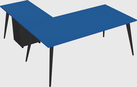 Modern l-shaped office desk