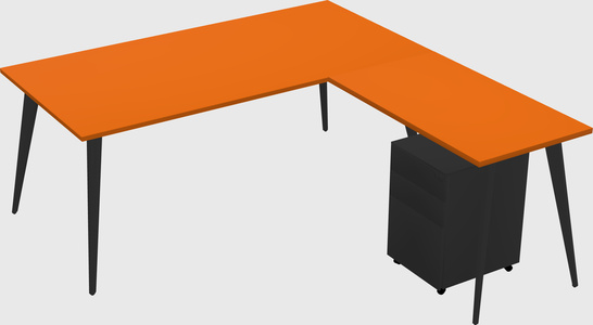 Modern L-shaped Office Desk