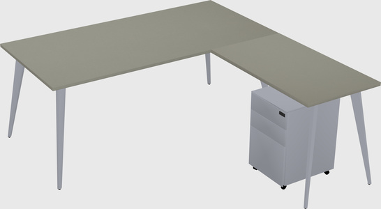 Modern L-shaped Office Desk