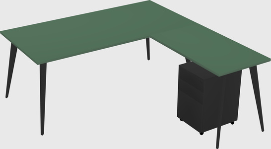 Modern L-shaped Office Desk