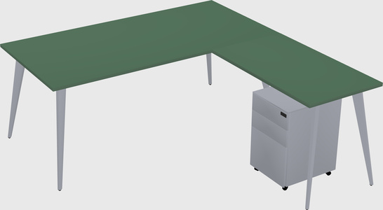 Modern L-shaped Office Desk